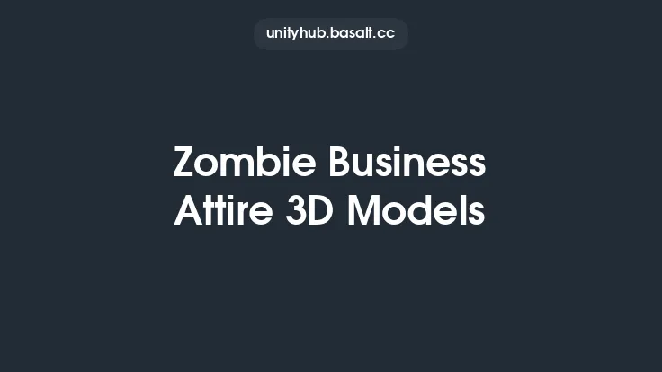 Zombie Business Attire 3D Models Thumbnail