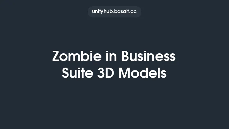 Zombie in Business Suite 3D Models Thumbnail