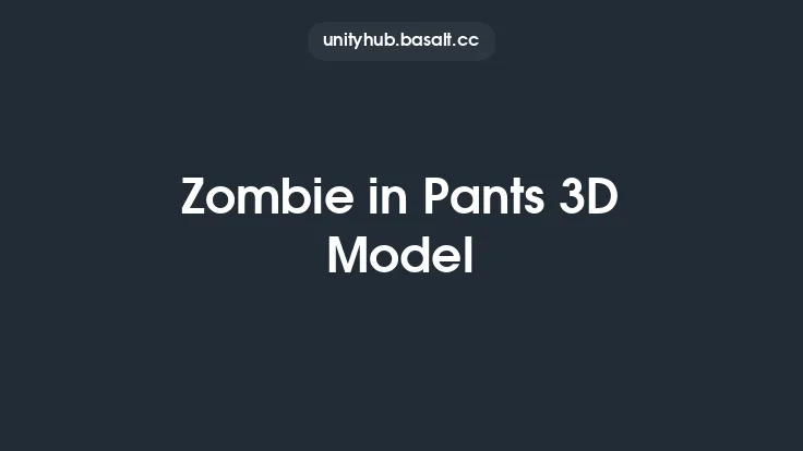 Zombie in Pants 3D Model Thumbnail