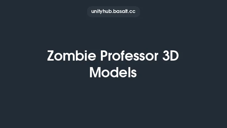 Zombie Professor 3D Models Thumbnail