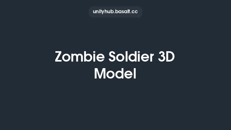 Zombie Soldier 3D Model Thumbnail