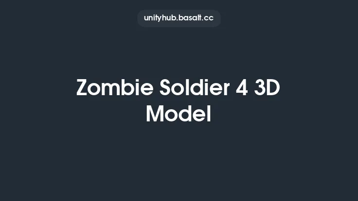 Zombie Soldier 4 3D Model Thumbnail