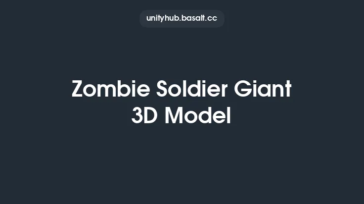 Zombie Soldier Giant 3D Model Thumbnail