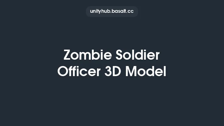 Zombie Soldier Officer 3D Model Thumbnail