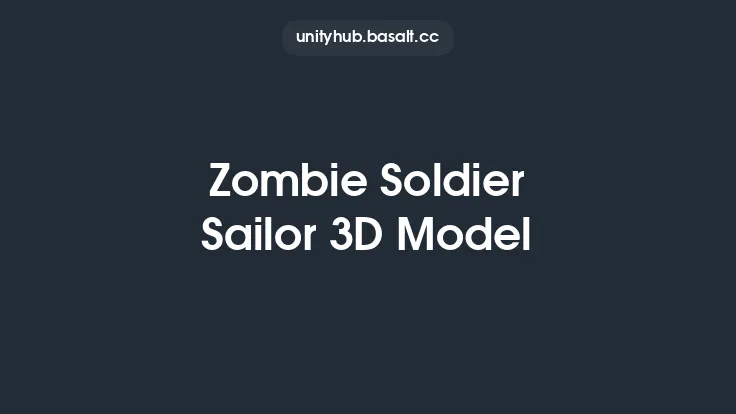 Zombie Soldier Sailor 3D Model Thumbnail